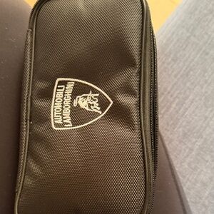 Lamborghini Black Toiletry Bag for Men